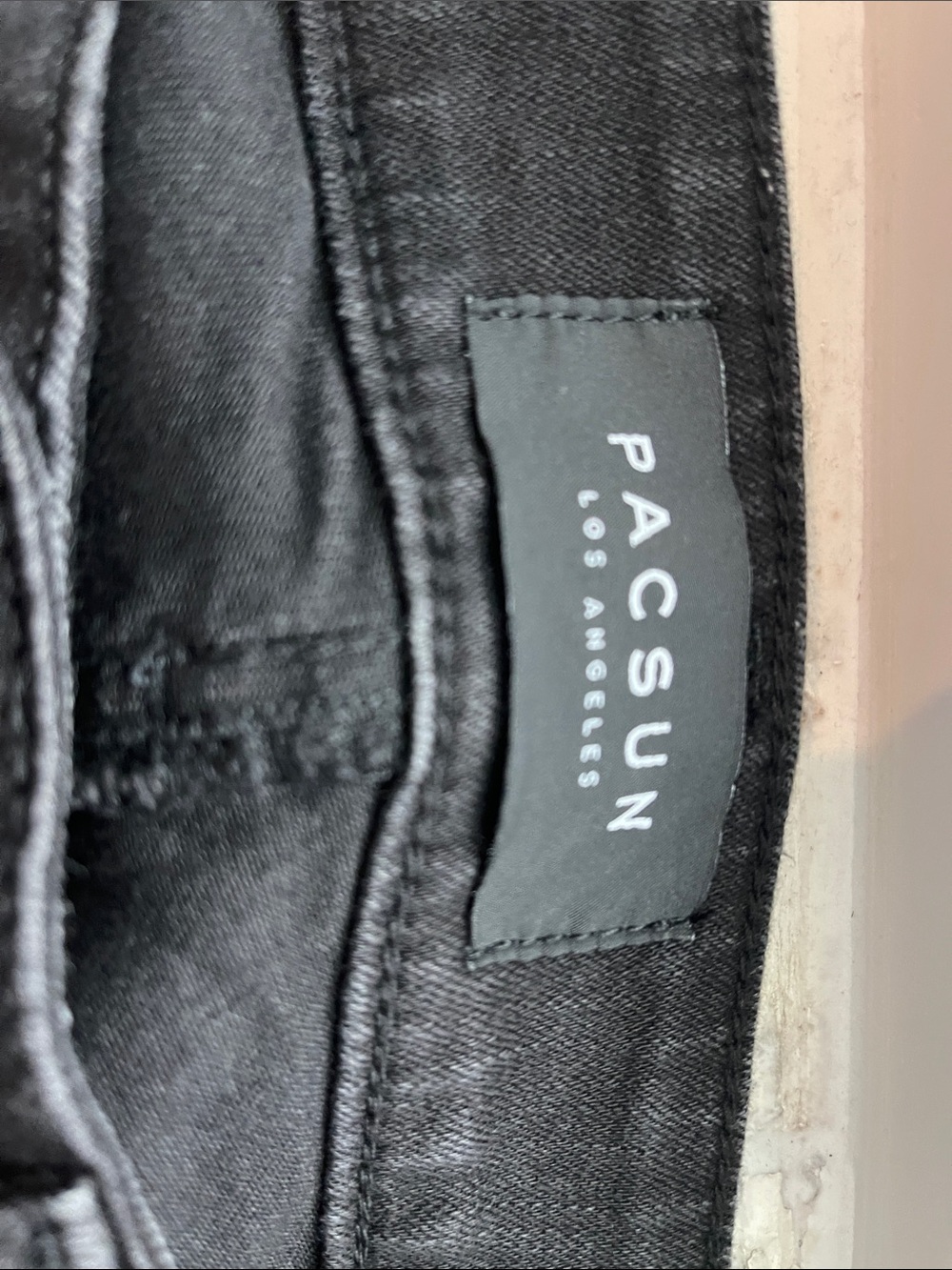 PacSun Men's Black Slim Jeans — Clean Black Denim
